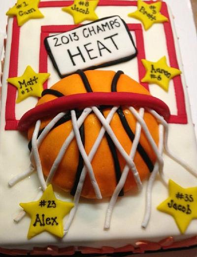 Basketball Celebration Cake - Cake by Teresa Markarian