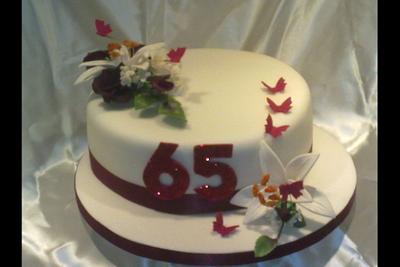 65th Birthday cake - Cake by Altie