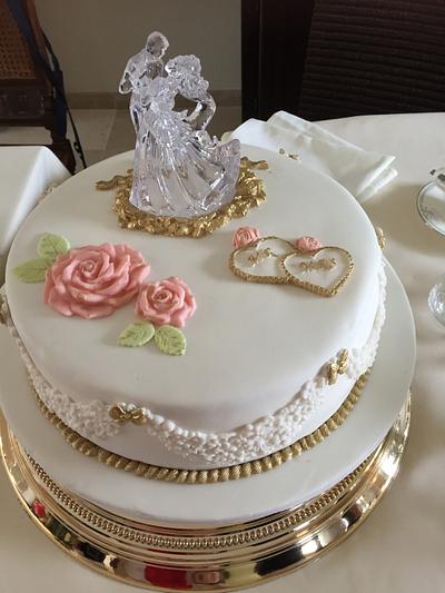 Weddingcake for my daughter.  - Cake by Greet