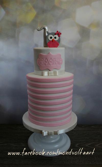 Owl birthday cake - Cake by Mond vol taart