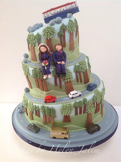The Italian job wedding cake - Cake by helen Jane Cake Design 