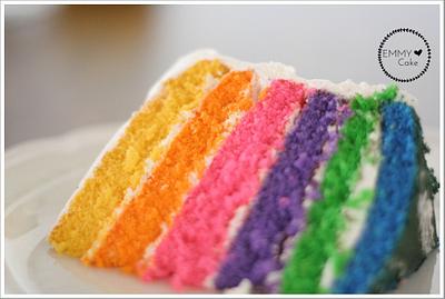 Rainbow cake - Cake by Emmy 