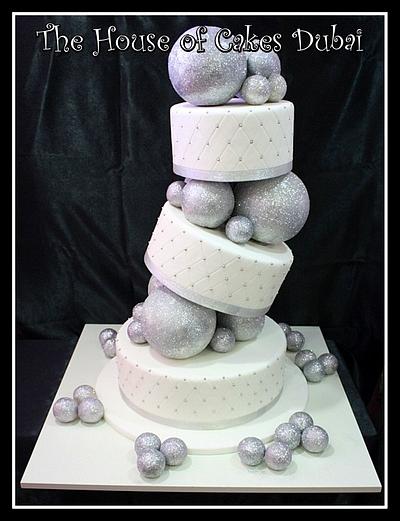 Silver balls cake - Cake by The House of Cakes Dubai