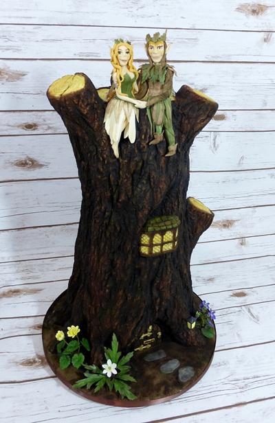 Elvish Home - Cake by Dragons and Daffodils Cakes