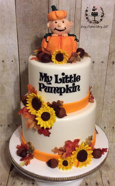 My Little Pumpkin Baby Shower Cake - Cake by Tracy's Custom Cakery LLC