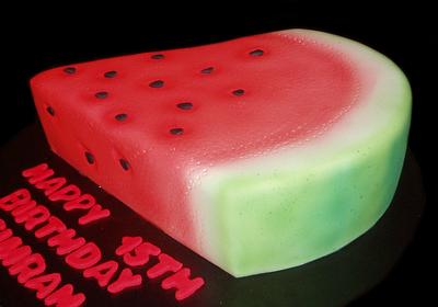 Watermelon Slice Cake - Cake by Nada