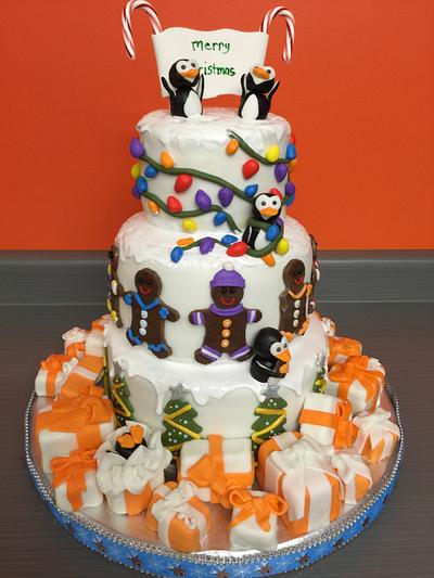 A Penguins Christmas - Cake by Laurie