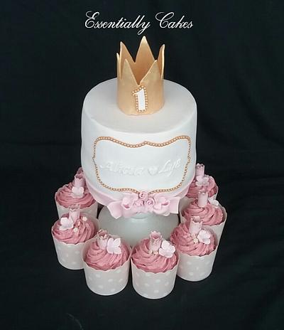 Princess 1st Birthday - Cake by Essentially Cakes
