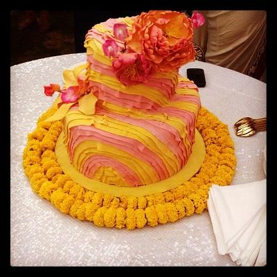 bright indian themed cake - Cake by nadyacakesindia
