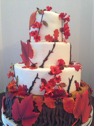 Fall wedding cake - Cake by Raindrops