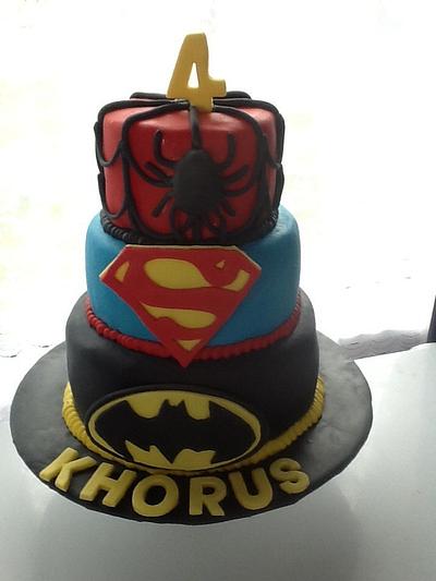 Super Hero cake - Cake by Jen