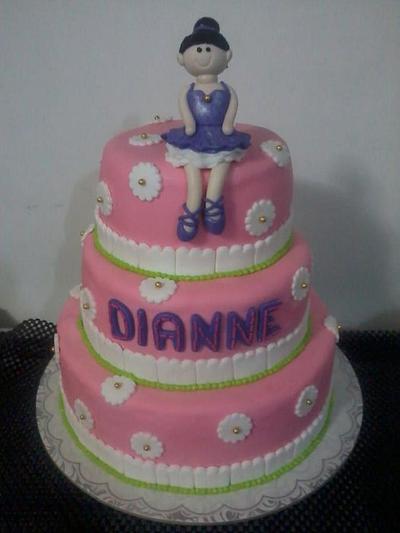 Ballerina Cake for Dianne - Cake by Giselle Garcia