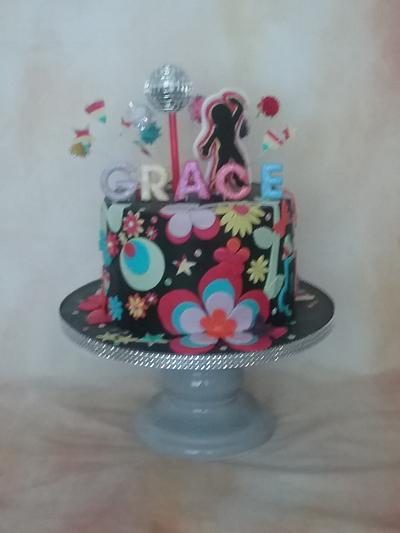 Flowery Disco - Cake by Essentially Cakes