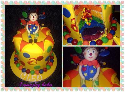 Mr tumble-hidden explosion rainbow cake - Cake by Emmazing Bakes