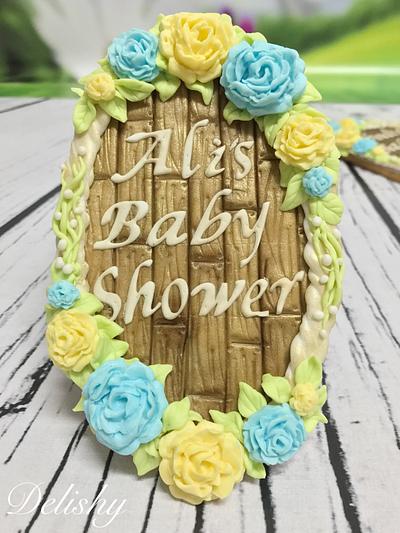 Baby shower cookies  - Cake by Zahraa