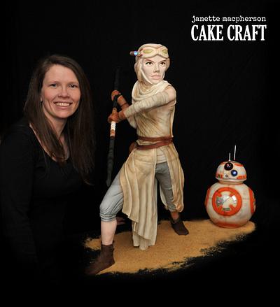 Rey & BB8 cakes - Bakers Strike Back Collaboration - Cake by Janette MacPherson Cake Craft