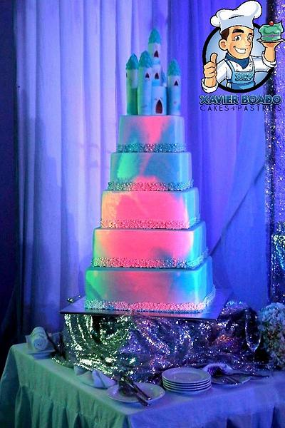3d projection mapping Wedcake - Cake by Xavier Boado