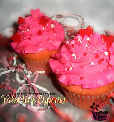 Valentine Cupcake - Cake by Enticing Cakes Inc.