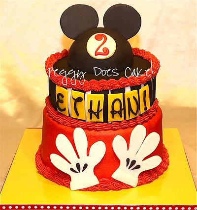 Mickey Mouse Cake - Cake by Peggy Does Cake