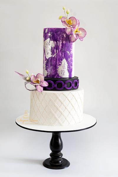 Violet splash-caker buddies collaboration  - Cake by SugarLove at Bubzy's Bakehouse