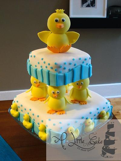 Cute-duck-baby-shower-cake - Cake by Leo Sciancalepore