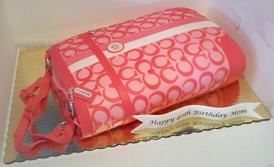 Coach Heritage Stripe Signature Book Bag Purse Tote - Cake by Kimberly Cerimele