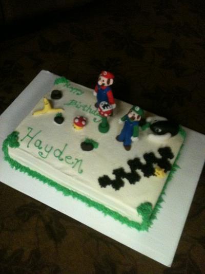 Mario and Luigi - Cake by Teresa James