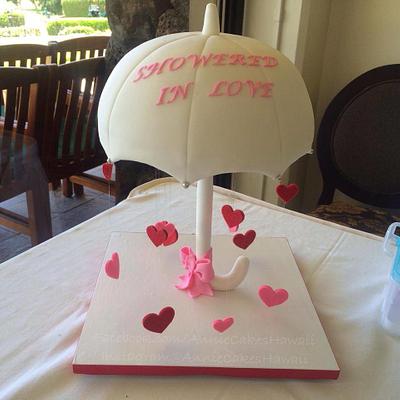 Wedding Shower Umbrella - Cake by Annie Cakes