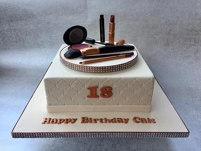 Charlotte Tilsbury makeup  - Cake by Canoodle Cake Company