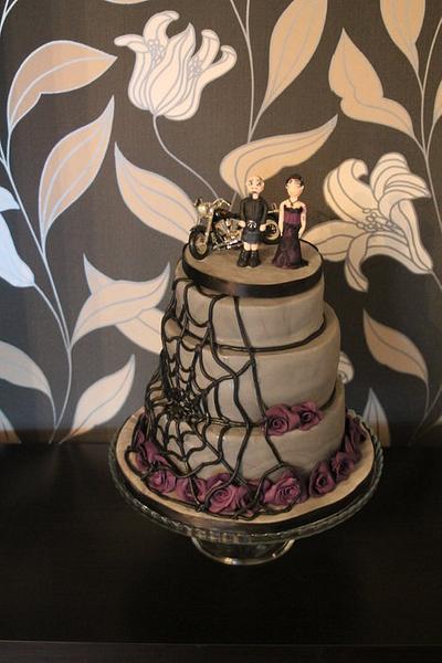 Gothic style Wedding cake  - Cake by Sue