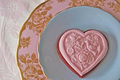 Pink Valentines Cookies - Cake by thesugarmice