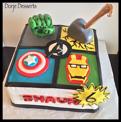 Avengers - Cake by Dorje Desserts