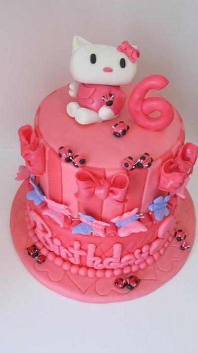 Hello Kitty birthday cake - Cake by Denise Frenette 