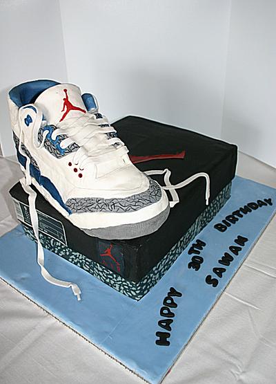 Nike Air Jordan Shoe Cake - Cake by Tinaz  @ Tinzi's
