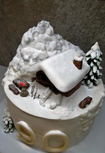 Christmas cake - Birthday winter cake - Cake by Clara