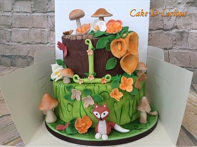 Woodland 1st Birthday Cake - Cake by Sweet Lakes Cakes