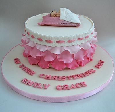 A simple Christening cake - Cake by Karen Keaney