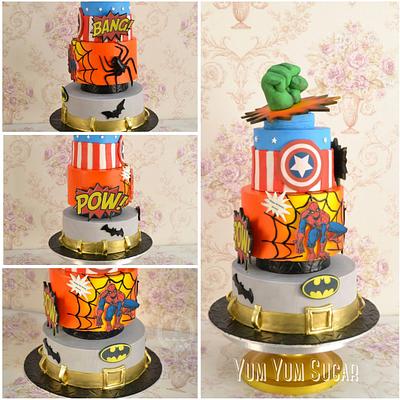 4 Cartoon Characters Cake - Cake by yumyumsugar