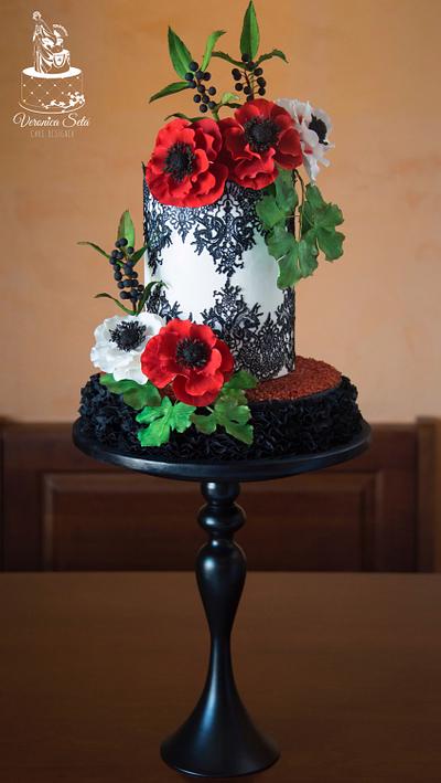 Anemone cake - Cake by Veronica Seta