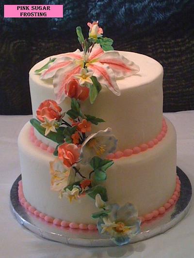 engagement cake - Cake by pink sugar frosting