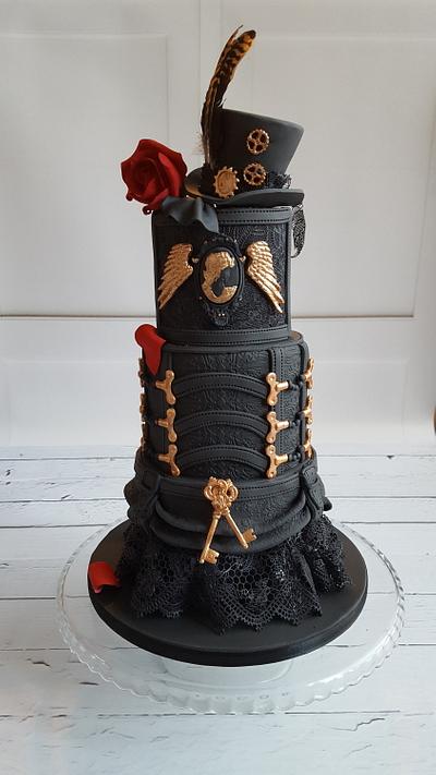 Gothic steampunk cake - Cake by Yvonne