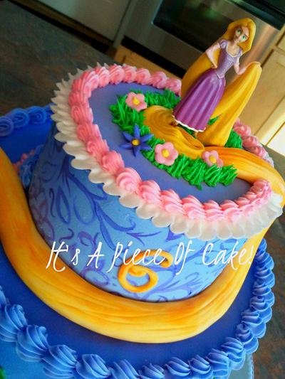 Rapunzel-Buttercream Icing - Cake by Rebecca