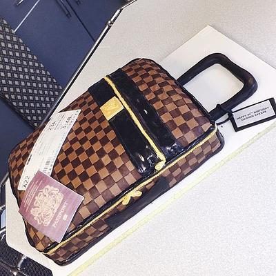Louis Vuitton Suitcase - Cake by Bake Envy