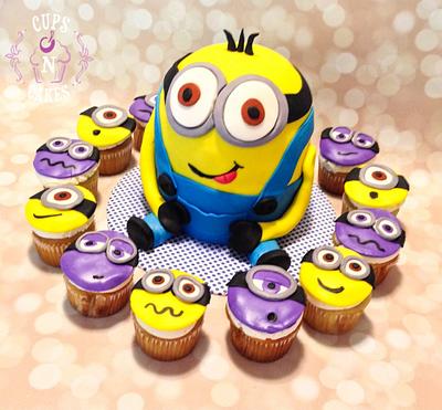 Minions! - Cake by Cups-N-Cakes 