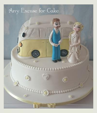 Vw campervan wedding cake  - Cake by Any Excuse for Cake