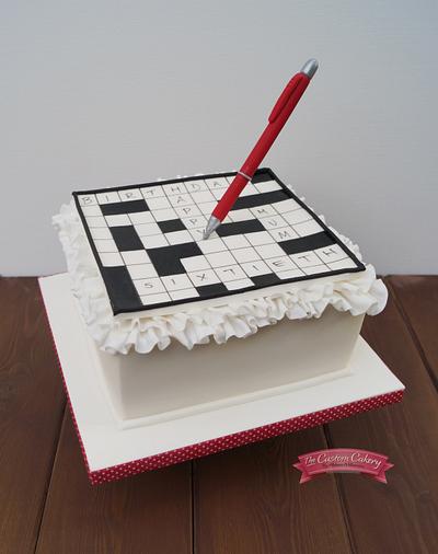 Crossword Cake - Cake by The Custom Cakery