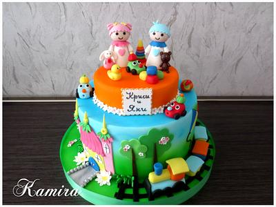 cake for twins - Cake by Kamira