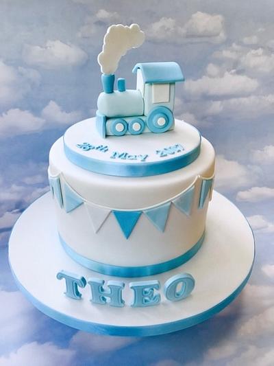Steam Engine Christening Cake - Cake by Canoodle Cake Company
