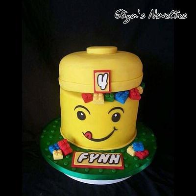 Lego man head - Cake by Eliza's Novelties