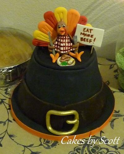 Thanksgiving Turkey (Eat More Beef!!) - Cake by Scott R.